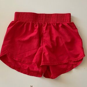 EUC Azarhia Girls Red Shorts light weight summer camp shorts 10